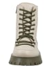 ILC Leder-Boots in Khaki/ Beige