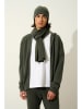 AUTHENTIC CASHMERE Kaszmirowy szal "Apolline" w kolorze khaki - 180 x 30 cm
