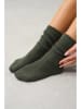 AUTHENTIC CASHMERE Kaszmirowe skarpety "Chewila" w kolorze khaki
