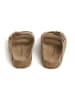 BABUNKERS Family Leder-Pantoletten in Beige