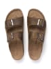 BABUNKERS Family Leder-Pantoletten in Khaki