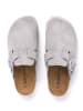 BABUNKERS Family Leder-Clogs in Grau