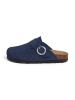 BABUNKERS Family Leder-Clogs in Dunkelblau