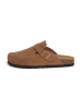 BABUNKERS Family Leren clogs lichtbruin