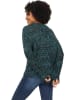 Heine Pullover in Schwarz/ Türkis