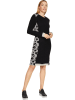 Heine Strickkleid in Schwarz/ Grau