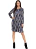 Heine Kleid in Dunkelblau/ Beige