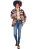 Heine Übergangsjacke in Lila/ Hellbraun/ Beige