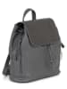 Anna Morellini Leder-Rucksack "Amedea" in Anthrazit - (B)29 x (H)32 x (T)12 cm