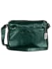 Anna Morellini Leder-Umhängetasche "Amaletta" in Grün - (B)29 x (H)23 x (T)12 cm