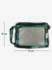 Anna Morellini Leren schoudertas "Amaletta" groen - (B)29 x (H)23 x (D)12 cm