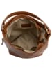 Lucca Baldi Leder-Schultertasche "Carrara" in Cognac - (B)36 x (H)28 x (T)12 cm
