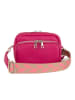 Lucca Baldi Leder-Umhängetasche "Feltre" in Pink - (B)19 x (H)15 x (T)7 cm
