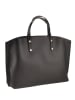 Mila Blu Leder-Henkeltasche "Castagno" in Schwarz - (B)48 x (H)30 x (T)12 cm