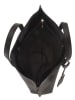 Mila Blu Leren handtas "Castagno" zwart - (B)48 x (H)30 x (D)12 cm