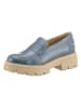 Heine Leder-Mokassins in Blau