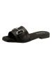 Heine Leren slippers zwart