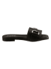 Heine Leren slippers zwart