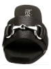 Heine Leren slippers zwart