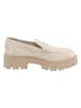 Heine Leder-Mokassins in Creme