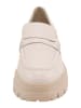 Heine Leder-Mokassins in Creme