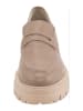 Heine Leren mocassins lichtbruin