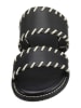 Heine Leren slippers zwart