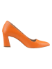 Heine Leren pumps oranje
