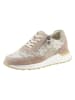 Heine Leren sneakers lichtroze/wit