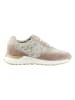 Heine Leren sneakers lichtroze/wit