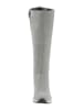 Heine Leder-Stiefel in Grau