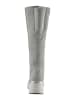 Heine Leder-Stiefel in Grau
