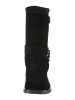 Heine Leder-Stiefel in Schwarz
