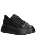 Wojas Leder-Sneakers in Schwarz