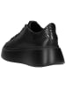 Wojas Leder-Sneakers in Schwarz