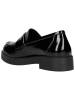 Wojas Leren mocassins zwart