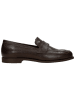 Wojas Leren mocassins zwart/bruin