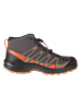 SALOMON Wanderschuhe XA PRO V8 MID CSWP J Mgnt/Acorn/Ch in Anthrazit/ Orange
