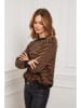 So Cachemire Pullover in Camel/ Schwarz