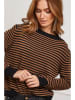 So Cachemire Trui camel/zwart
