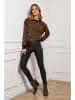 So Cachemire Pullover in Camel/ Schwarz