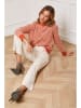 So Cachemire Pullover in Orange/ Beige