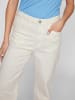Vila Spijkerbroek - tapered fit - crème