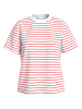 Vila Shirt in Rot/ Weiß