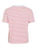 Vila Shirt in Rot/ Weiß
