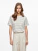 Vila Shirt in Khaki/ Weiß