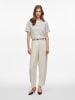Vila Shirt in Khaki/ Weiß