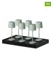 lumisky 6er-Set: LED-Tischleuchte "Kelly Mini" in Khaki - (H)22 x Ø 8,2