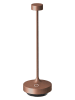 lumisky Lampa stołowa LED "Ruby" w kolorze brązowym - wys. 22 x Ø 7,5 cm