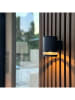 lumisky 2er-Set: Solar-Wandleuchten "Helio" in Schwarz - (B)12 x (H)9 x (T)11,5 cm